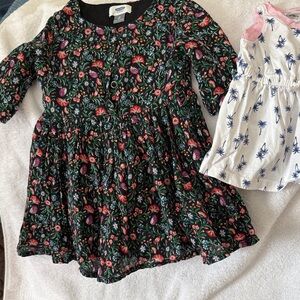 Old Navy Black and Pink Floral Dress